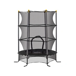 Comparateur de prix : Trampoline de jardin enfants Ø 1,63 x 1,90H m filet de sécurité porte ...