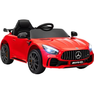 Comparateur de prix : Aiyaplay Voiture électrique enfant licence officielle mercedes-benz amg gtr - 12v, 5kmh max. - nombreux effets - télécommande - rouge