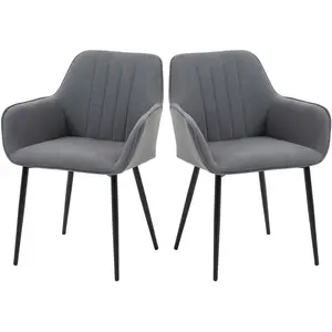 HOMCOM Chaises de Salle à Manger Chaises de Visiteur Design scandinave... pas cher