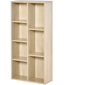 HOMCOM Meuble de rangement Bibliothèque étagère 7 cubes pour intérieur... pas cher