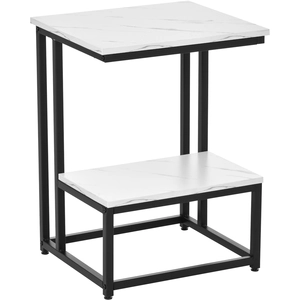 HOMCOM Table basse moderne salon table d'appoint chambre structure aci... pas cher