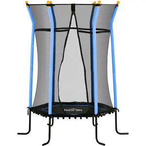 HOMCOM Trampoline pour enfant Ø 1,63 x 1,9 m filet de sécurité porte z...Vendu paraosom