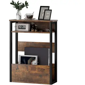 HOMCOM Table d'appoint table de chevet avec étagère à deux niveaux coi... pas cher