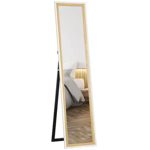 Comparateur de prix : HOMCOM Miroir de Sol Pleine Longueur 157 x 37cm Miroir sur Pied rectan...