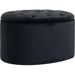 HOMCOM Banc de rangement rembourré avec espace de rangement pour coulo...