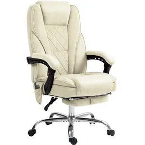 Vinsetto Fauteuil de bureau massant et chauffant hauteur réglable doss... pas cher