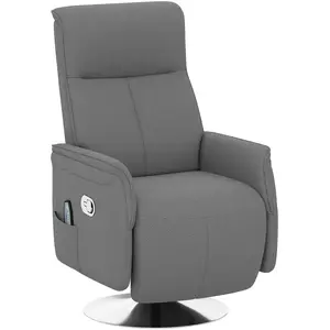HOMCOM Fauteuil relax massant fauteuil de relaxation inclinable pivota... pas cher