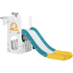 AIYAPLAY Toboggan pour enfants 4 en 1 avec panier de basket, escalade,...Vendu paraosom
