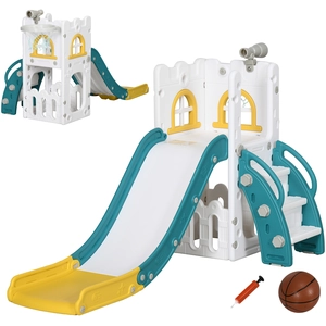Comparateur de prix : Aiyaplay Toboggan pour enfant multifonction - télescope, panier basket...