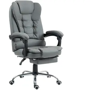 HOMCOM Fauteuil de bureau fauteuil manager grand confort dossier incli... pas cher