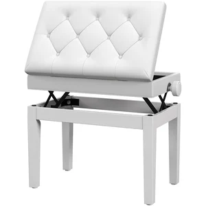 HOMCOM Banc de piano, banc de clavier réglable en hauteur en bois mass...Vendu paraosom