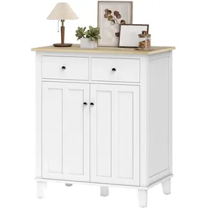 HOMCOM Buffet de cuisine meuble de rangement pour chambre, salon burea... pas cher