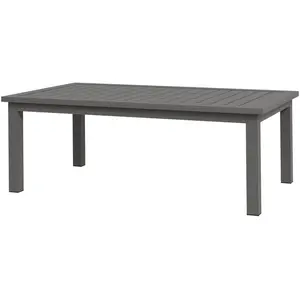 Outsunny Table basse rectangulaire plateau à lattes pour intérieur/ext... pas cher