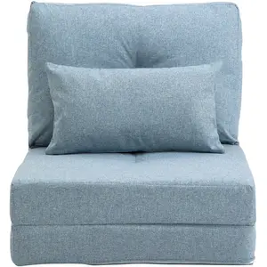 HOMCOM Chauffeuse canapé-lit convertible fauteuil 1 place avec 1 couss... pas cher