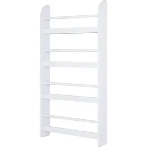 HOMCOM Étagère murale en bois pour livres et magazines, 4 niveaux, 59l...Vendu paraosom