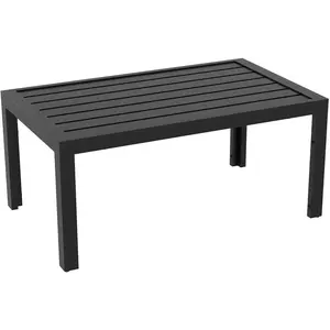 Outsunny Table basse de jardin table d'appoint de patio rectangulaire,... pas cher