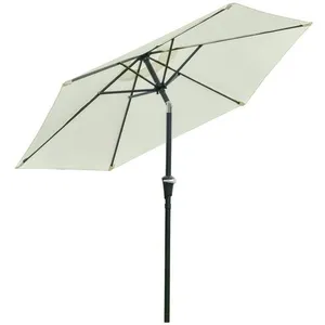 Comparateur de prix : Parasol de jardin - Outsunny - hexagonal - inclinable - métal polyeste...