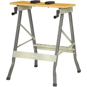 DURHAND Établi pliant établi de serrage avec 4 serre-joints table de t... pas cher