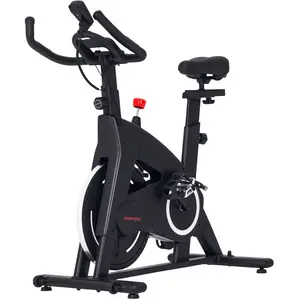 SPORTNOW Vélo d'appartement fitness silencieux résistance, selle et po... pas cher