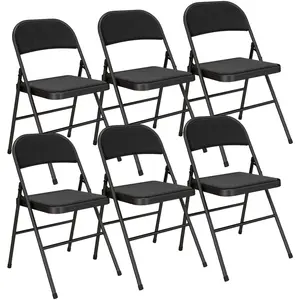HOMCOM Lot de 6 chaises pliantes chaises de salle à manger portables c... pas cher