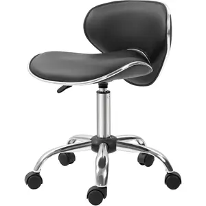HOMCOM Tabouret à roulettes tabouret de travail avec hauteur réglable ...Vendu paraosom