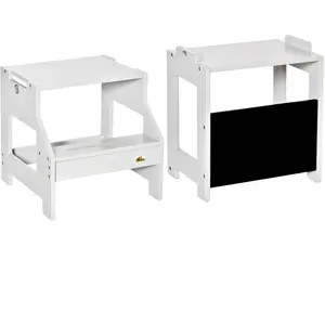 HOMCOM Tour d'observation enfant tour d'apprentissage 3 en 1 barreau h... pas cher