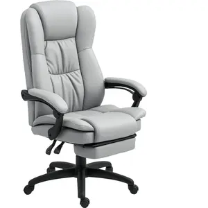 Vinsetto Fauteuil de bureau massant, chaise de bureau avec hauteur rég... pas cher