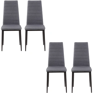 HOMCOM Lot de 4 chaises de salle à manger chaises de cuisine avec doss...Vendu paraosom
