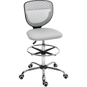Vinsetto Chaise de bureau ergonomique en maille, chaise de dessin, hau... pas cher