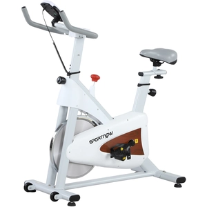 SPORTNOW Vélo d'appartement silencieux avec selle et résistance réglab...