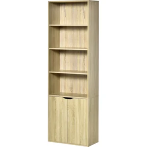 HOMCOM Bibliothèque Armoire à livres avec 4 compartiments ouverts et 2... pas cher