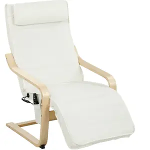 HOMCOM Fauteuil de salon fauteuil relax massant et chauffant dossier h... pas cher
