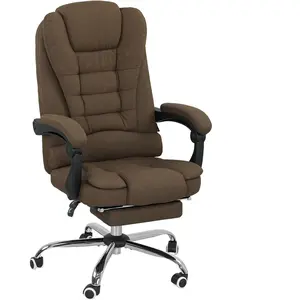 Vinsetto Fauteuil de bureau avec hauteur réglable, dossier inclinable,... pas cher