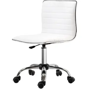 HOMCOM Chaise bureau sans accoudoirs, fauteuil de bureau, hauteur régl... pas cher