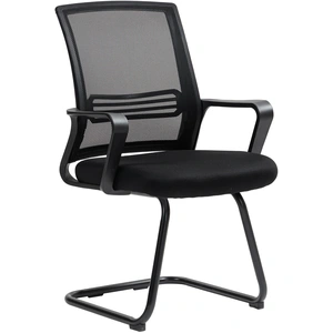 HOMCOM Chaise de bureau en maille sans roulettes, base en traîneau, po... pas cher