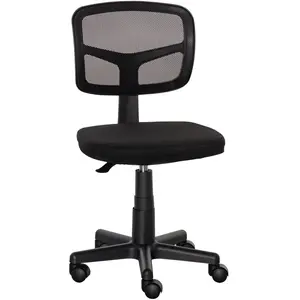 Vinsetto Chaise de bureau sans accoudoirs, fauteuil de bureau en maill... pas cher