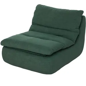 HOMCOM Fauteuil paresseux chauffeuse 1 place en mousse monobloc ultra ...