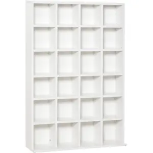 HOMCOM Meuble de rangement multimédia 480 CD/ 312 DVD - bibliothèque e... pas cher