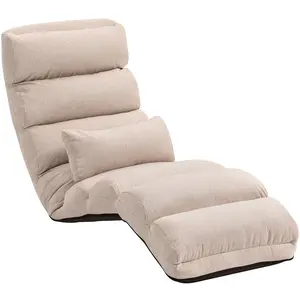 HOMCOM Chauffeuse 1 place fauteuil convertible avec dossier et appui-t... pas cher