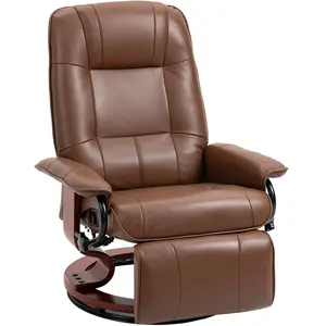 HOMCOM Fauteuil relax inclinable repose-pieds réglable pivotant 360° p... pas cher