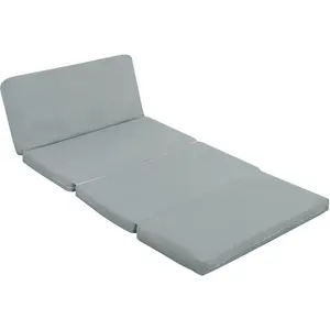 HOMCOM Canapé paresseux chauffeuse convertible pliable en 4 parties av...