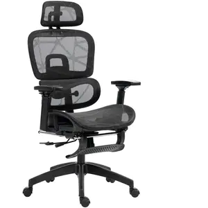 HOMCOM Fauteuil de bureau, chaise de bureau ergonomique en maille avec... pas cher