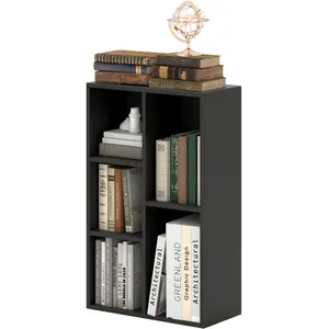 HOMCOM Bibliothèque étagère de rangement 2 niveaux avec 5 compartiment... pas cher