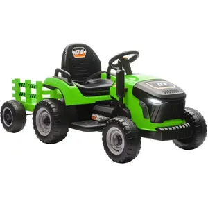 Tracteur électrique enfants - AIYAPLAY - remorque amovible - télécomma... pas cher