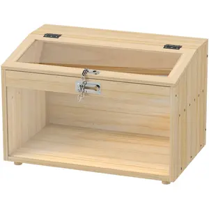 PawHut Cage à hamster en bois, cage à souris avec couvercle ouvrable, ... pas cher