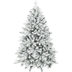 Sapin de Noël artificiel - HOMCOM - floqué de neige - 768 branche supp... pas cher