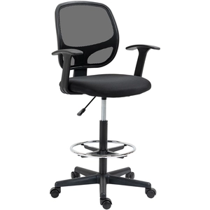 Vinsetto Chaise bureau ergonomique, chaise de dessin, repose-pieds, do... pas cher