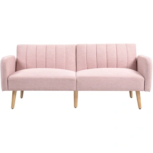 HOMCOM Canapé Convertible 2 Places Design scandinave Dossier inclinabl... pas cher