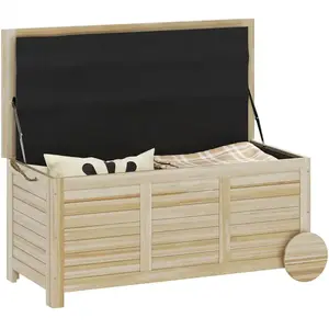 Comparateur de prix : Outsunny Coffre de jardin 185L banc dim. 110 x 50 x 50 cm - 2 roues, poignée, compas - bois sapin pré-huilé