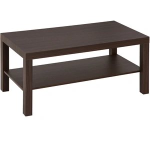 HOMCOM Table Basse Design de Salon Rectangulaire Etagère de Rangement ... pas cher